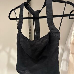 Reformation Elegant Black Top